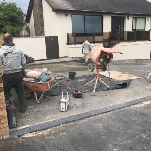 Resin Driveway in Rhuddlan North Wales With Block Border1