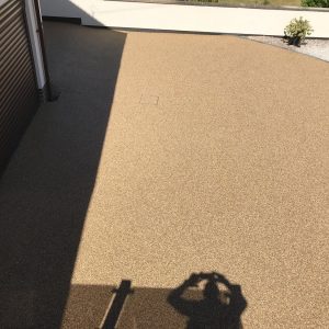 Resin Driveway in Rhuddlan North Wales With Block Border4