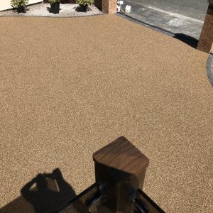 Resin Driveway in Rhuddlan North Wales With Block Border5