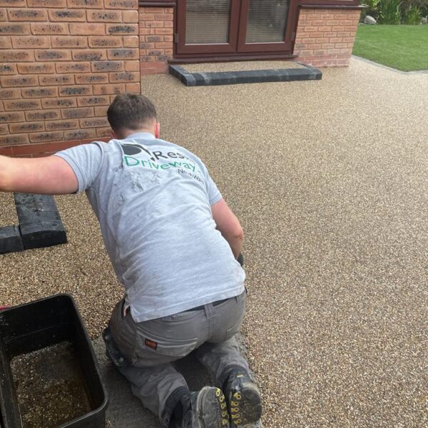 Resin Patio Bodelwyddan North Wales1