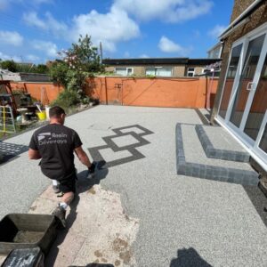 Resin Patio Kinmel Bay North Wales4